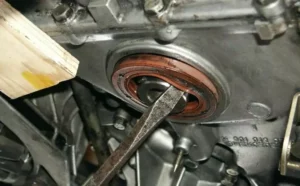 Drive with a Crank Seal Leak